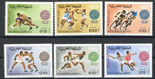 Marokko 635-40 postfrisch Olympia 1968 #ID228