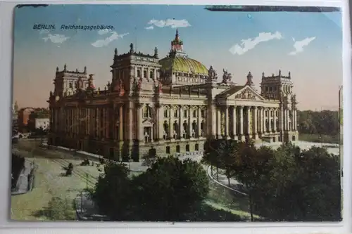 AK Berlin Reichstagsgebäude Feldpost 1915 #PG695