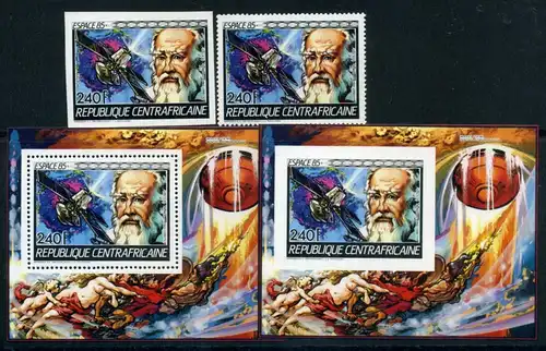 Zentralafrika 1164 A- B + Bl 346 A-B postfrisch #HK229