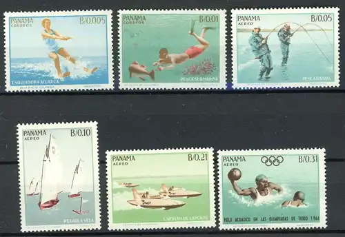 Panama 734-39 postfrisch Olympia 1964 #ID239