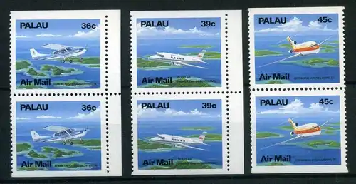 Palau 278-280 D postfrisch Flugzeuge #HK259