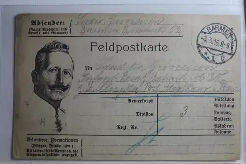 AK Deutschland Feldpostkarte Feldpost 1915 #PG758
