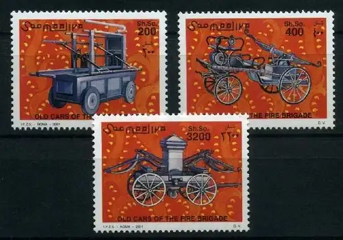 Somalia 879-81 postfrisch Feuerwehr #HK467
