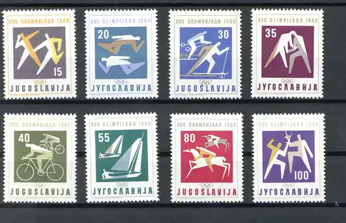 Jugoslawien 909-16 postfrisch Olympia #ID271