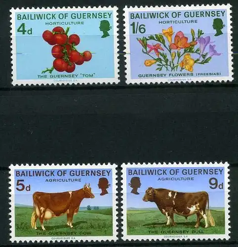 Guernsey 31-34 postfrisch Landwirtschaft #HK277