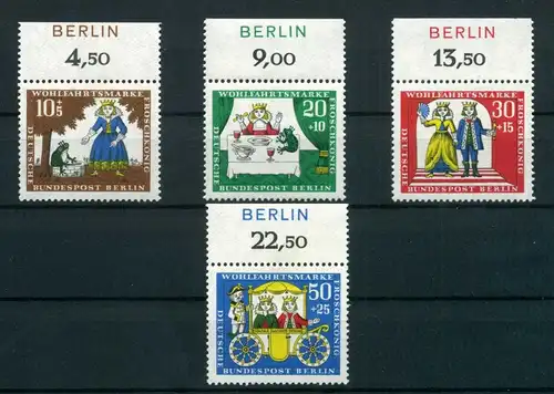 Berlin 295-298 postfrisch Oberrand Zudruck Berlin #HK477