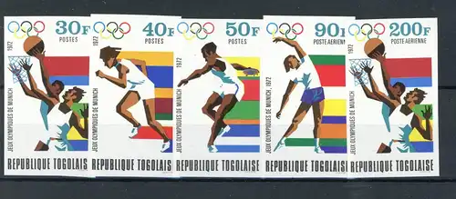 Togo 930-934 B postfrisch Olympia #ID316