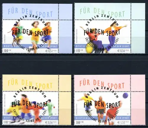 Bund 2165-2168 Eckrand Vollstempel Ersttagssonderstempel #HK316