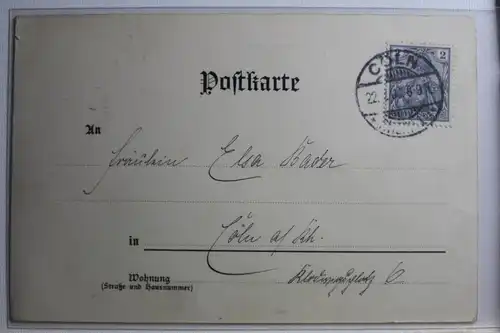 AK Deutschland Studentenpostkarte - Fackelzug 1901 #PG806