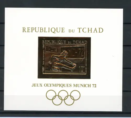 Tschad Block 12 postfrisch Olympia #ID280