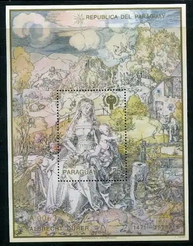 Paraguay Block 357 postfrisch Dürer, Kunst #HK463
