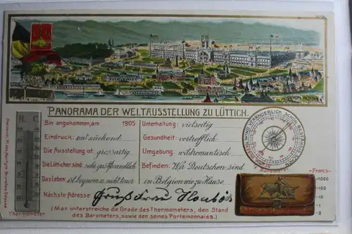 AK Lüttich Panorama der Weiltausstellung zu Lüttich 1905 #PG805
