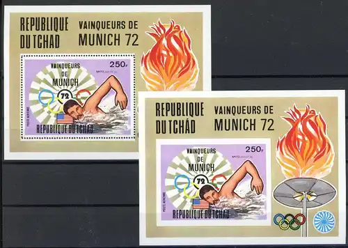Tschad Block 57 A-B postfrisch Olympia 1972 #ID252