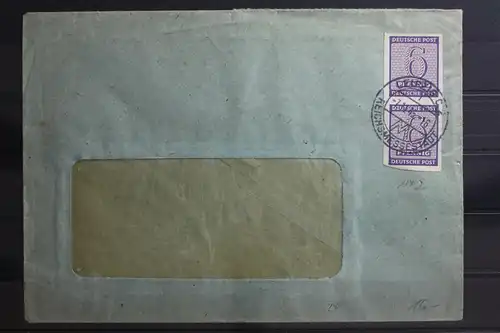 SBZ 117Y gestempelt als Paar als Mehrfachfrankatur auf Brief #TL682