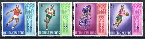 Malediven 295-298 postfrisch Olympia 1968 #ID227