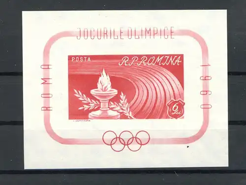 Rumänien Block 47 B postfrisch Olympia #ID267