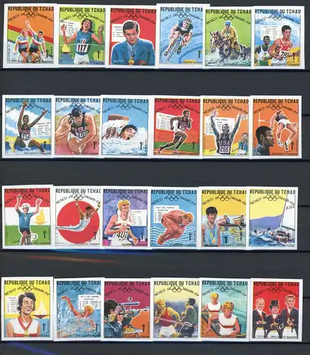 Tschad 240-263 B postfrisch Olympia #IF290