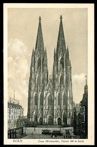 AK Köln Kölner Dom Westseite 1914 #HO506