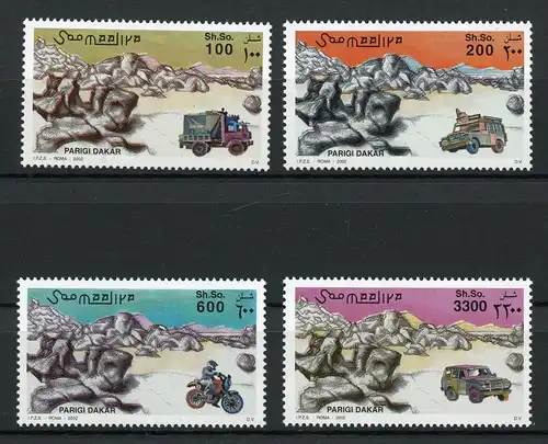 Somalia 967-70 postfrisch Ralley Paris-Dakar #HK469