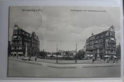 AK Königsberg i. Pr. Schlossplatz mit Schlosshauptwache 1917 #PG810