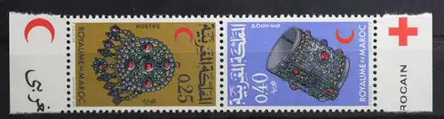 Marokko 620-621 postfrisch Kehrdruckpaar #TL808