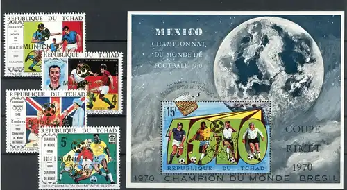 Tschad 565-568. Block 48 postfrisch Olympia #ID305