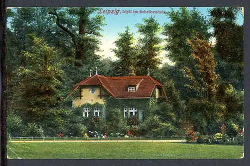 AK Leipzig Idylle im Scheibenholzpark 1913 #HS107