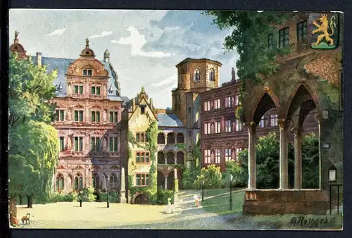 AK Heidelberg Heidelberger Schloß vor der Zerstörung 1902 #HS096