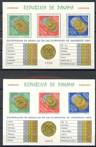 Panama Block 31 A-B postfrisch Olympia 1972 #IF265