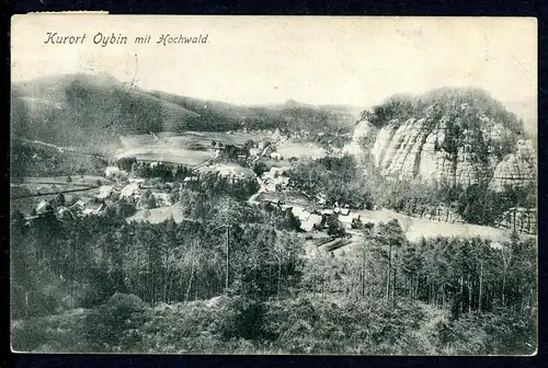 AK Oybin LK Görlitz Panorama mit Hochwald 1911 #HK498