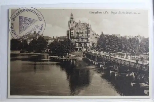 AK Königsberg i. Pr. Neue Schloßteichbrücke 1929 #PG811
