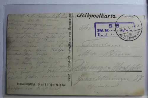 AK Baranowitschi Russische Kirche Feldpost #PG731