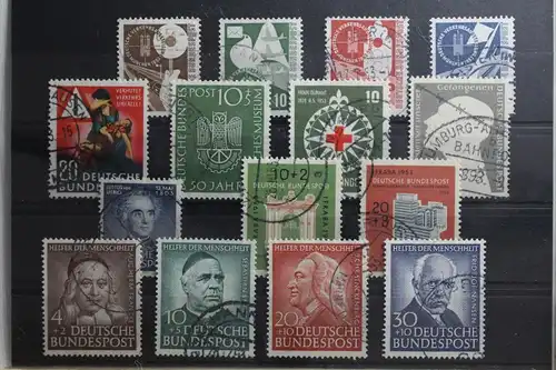 BRD Bund Jahrgang 1953 mit 162-176 gestempelt #BRD_O_1953