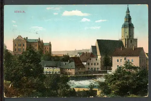 AK Döbeln LK Mittelsachsen Nikolaikirche 1915 #HO253