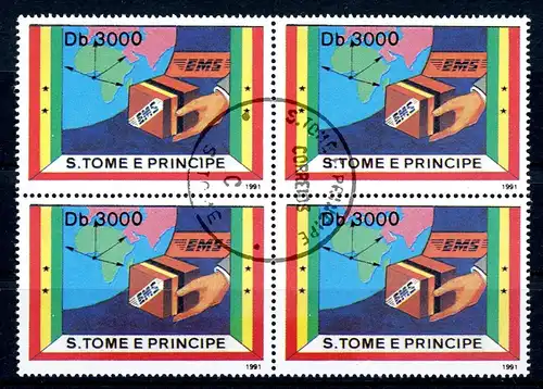 Sao Tome e Principe 4er Block 1301 gestempelt #HK293