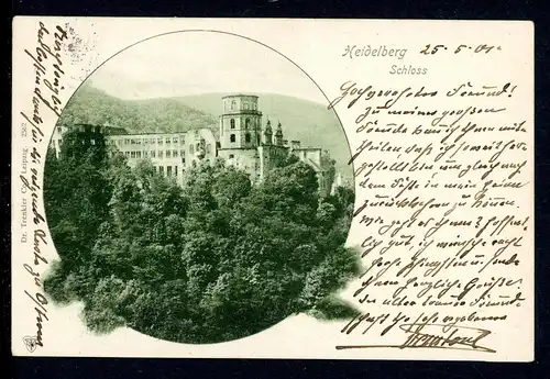 AK Heidelberg Heidelberger Schloß vor der Zerstörung 1901 #HS097