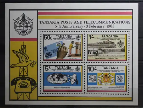 Tansania Block 31 mit 217-220 postfrisch #TN347
