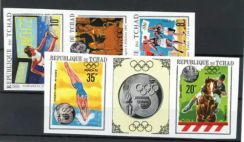 Tschad 325-329 B postfrisch Olympia #ID320