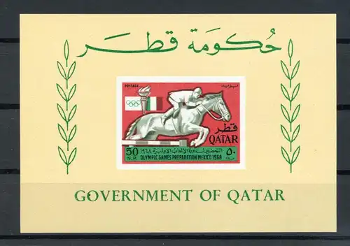 Qatar Block 14 postfrisch Olympia #ID390