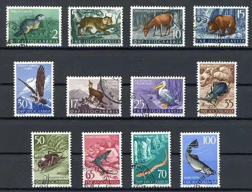Jugoslawien 738-48 gestempelt Wildtiere #HO550