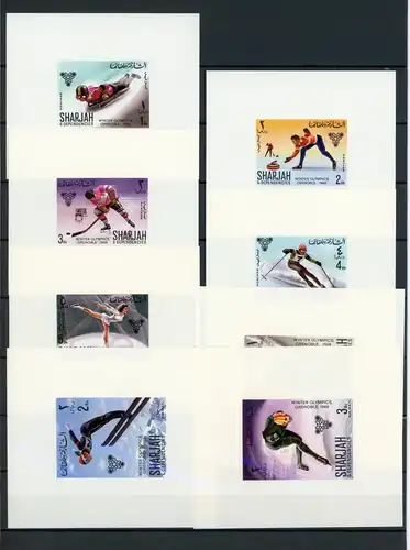 Sharjah Einzelblöcke 400-407 postfrisch Olympia #IF298