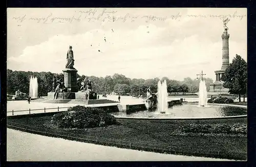 AK Berlin Bismarck-Denkmal und Siegessäule 1915 #HS085