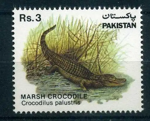 Pakistan 587 postfrisch Krokodil #HO256