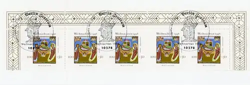 Bund MH 1892 Berlin ZWST 1996 Ersttagssonderstempel #HO231