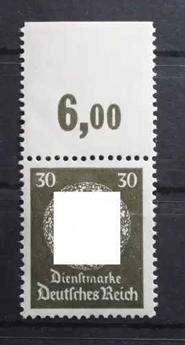 Deutsches Reich Dienstmarken 141P OR dgz postfrisch Oberrand #TN563