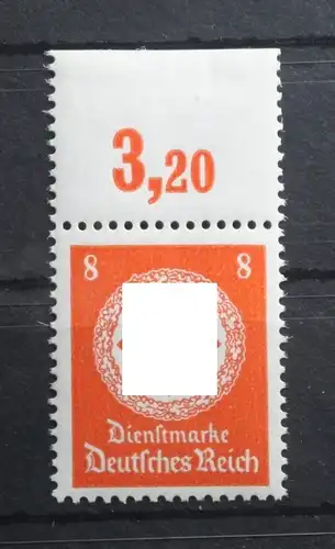 Deutsches Reich Dienstmarken 170P OR postfrisch Oberrand #TN576