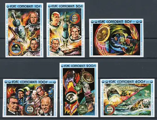 Komoren 248-253 B postfrisch Raumfahrt #GB494