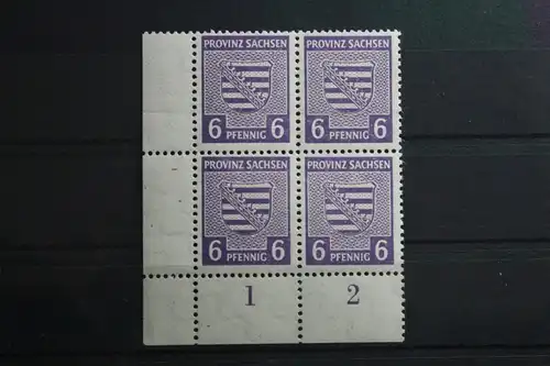 SBZ 76Yc postfrisch als Eckrandviererblock, geprüft Ströh BPP #TO346