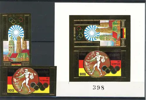 Kambodscha 351-352 B, Block 29 B postfrisch Olympia #ID317