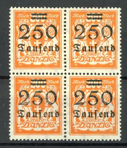 Danzig 4er Block 160 postfrisch #HO804